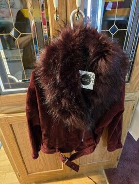 Beautiful Nwt Burgendy Coat/jacket